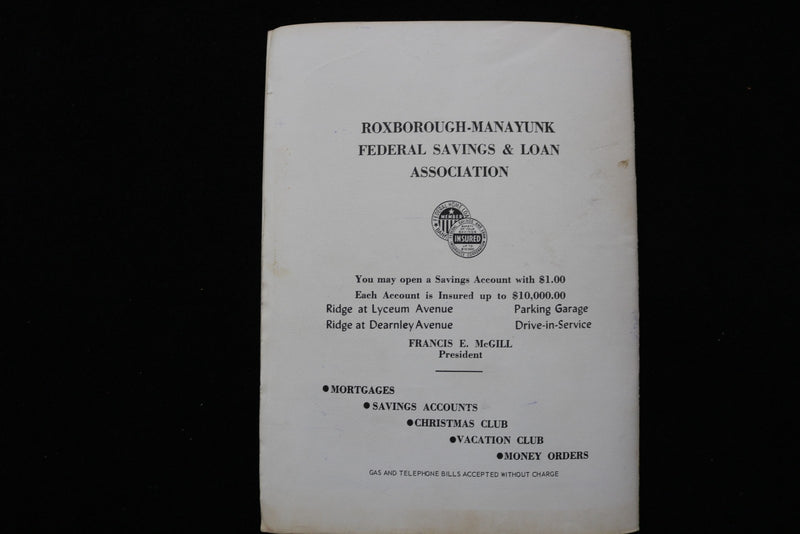 1962 NOVEMBER 22 ROXBOROUGH H.S. VS. GERMANTOWN H.S. PROGRAM - K 2852