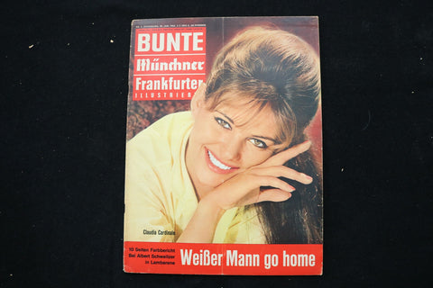 1963 JANUARY 20 BUNTE MAGAZINE - CLAUDIA CARDINALE COVER - E 25885