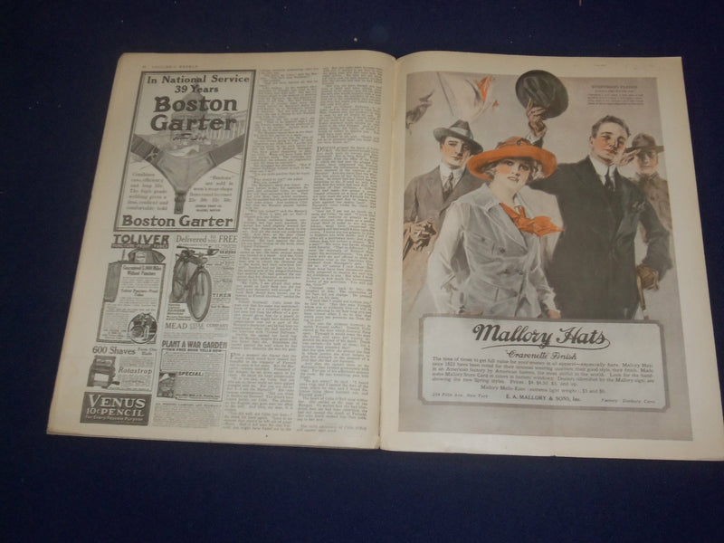 1918 MARCH 30 COLLIER'S MAGAZINE - THE SKY RAIDERS - ST 6729