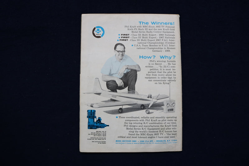 1969 FEB AMERICAN AIRCRAFT MODELER MAGAZINE - STEARMAN CADET COVER - E 11348