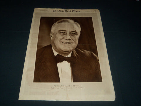 1940 NOV 10 NEW YORK TIMES PICTURE SECTION - FRANKLIN DELANO ROOSEVELT - NT 7365