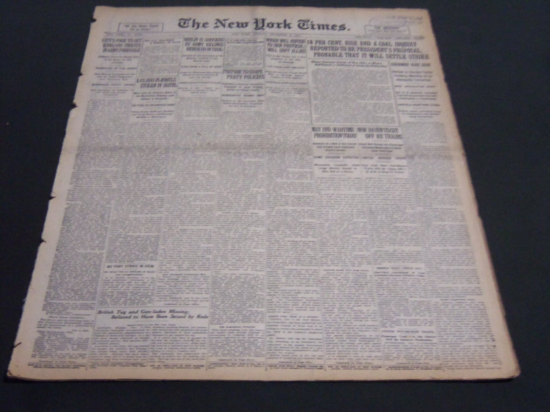 1919 DECEMBER 8 NEW YORK TIMES - NOSKE WILL REFUSE TO SIGN PROTOCOL - NT 7015