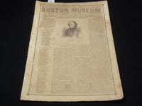 1851 MARCH 29 BOSTON MUSEUM NEWSPAPER - ISAAC DAVIS - HENRY LONGFELLOW - NP 9028