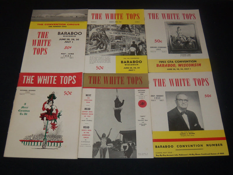 1958-1962 THE WHITE TOPS MAGAZINE LOT OF 36 ISSUES - CIRCUS - O 3689