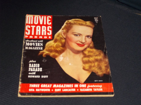 1948 MAY MOVIE STARS PARADE MAGAZINE - BETTY GRABLE COVER - E 13930