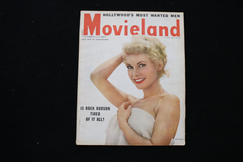 1955 SEPTEMBER MOVIELAND MAGAZINE - JANET LEIGH COVER - E 24158