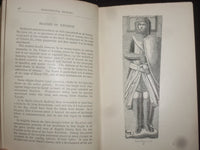 1898 MONUMENTAL BRASSES HARDCOVER BOOK BY REV. HERBERT W. MACKLIN - KD 9261
