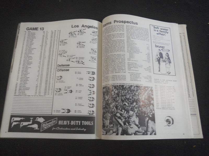 1973 SPORTS FOCUS FOOTBALL ISSUE - NEW YORK GIANTS - B 6348Q