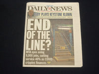 2020 NOVEMBER 18 NEW YORK DAILY NEWS -MTA EYES AXING 9,000 JOBS, CUT SERVICE 40%