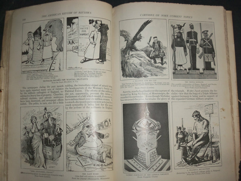 1913 JUNE THE AMERICAN REVIEW OF REVIEWS MAGAZINE - COCA-COLA BACK COVER -B 6566