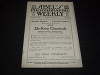 1919 ABEL'S PHOTOGRAPHIC WEEKLY MAGAZINE LOT OF 25 ISSUES - O 3074I