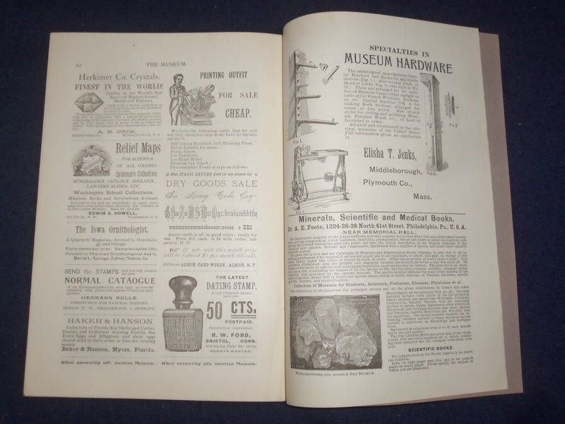 1894 NOV & DEC THE MUSEUM MAGAZINE - ISSUES #1 AND #2 - LOT OF 2 - J 9775