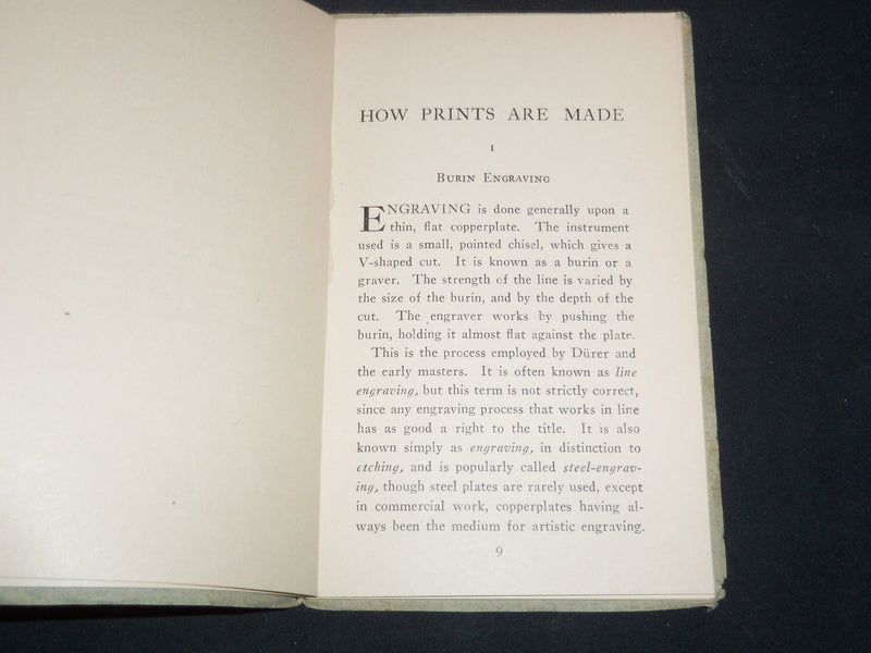 1921 HOW PRINTS ARE MADE BOOK BY ATHERTON CURTS LOT OF 2 - SOFTCOVER - J 9213