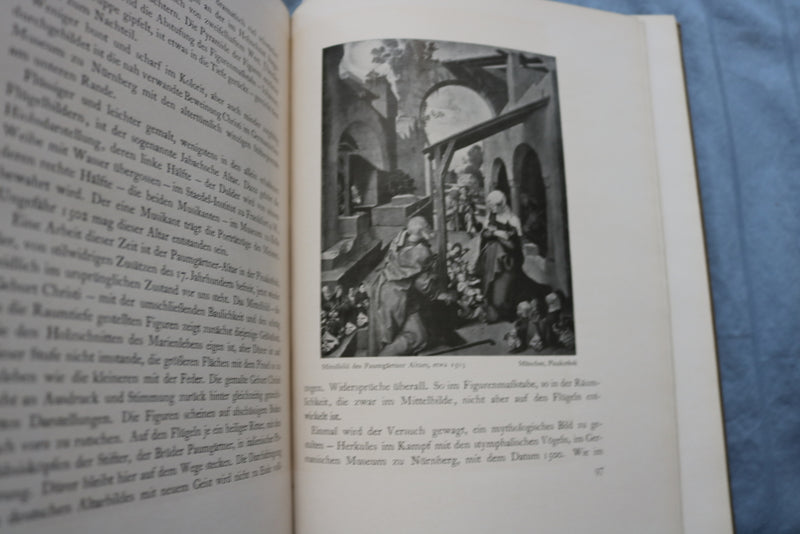 1921 ALBRECHT DURER HARDCOVER BOOK BY MAX J. FRIEDLANDER - GERMAN TEXT - KD 9491