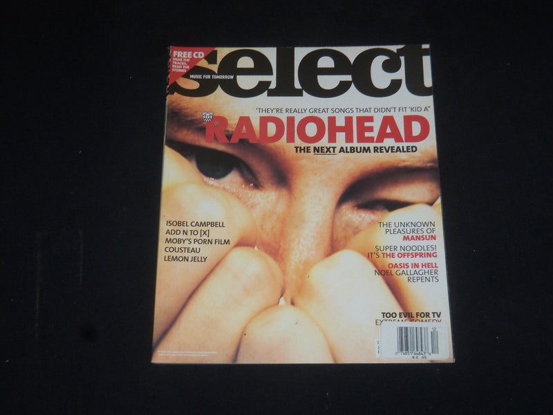2000 DECEMBER SELECT, MUSIC FOR TOMORROW MAGAZINE - RADIOHEAD - SP 5929