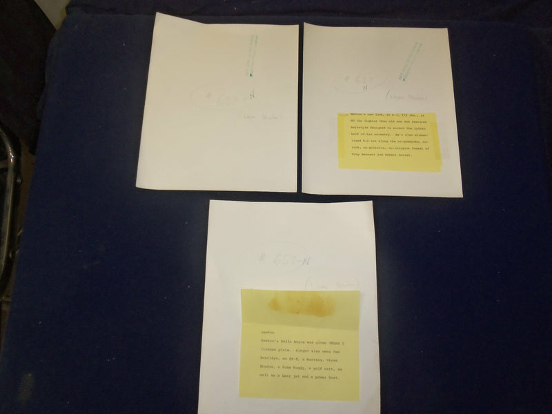 WAYNE NEWTON PUBLICITY PHOTOS - LOT OF 3 - J 4626