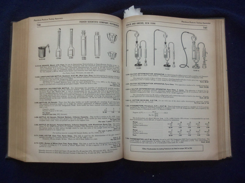 1942 ELMER AND AMEND FISHER SCIENTIFIC COMPANY HARDCOVER CATALOG - R 98A