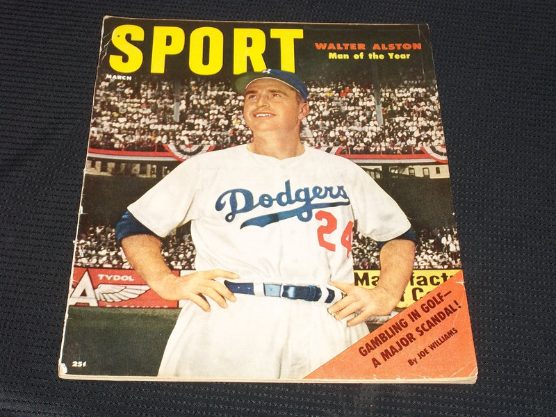 1956 MARCH SPORT MAGAZINE - WALTER ALSTON NFL MLB NBA NHL - E 31