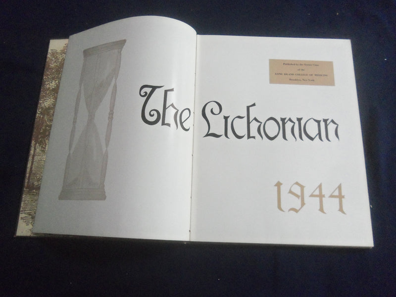1944 LICHONIAN LONG ISLAND COLLEGE OF MEDICINE YEARBOOK - NEW YORK - YB 2853