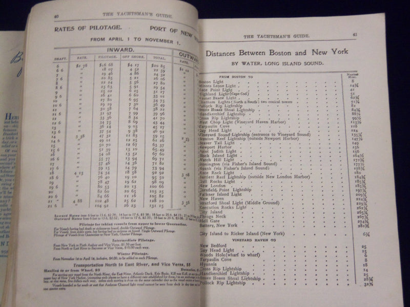 1937 THE YACHTMAN'S ANNUAL GUIDE BOOK - NICE MAPS & ILLUSTRATIONS - KD 3464