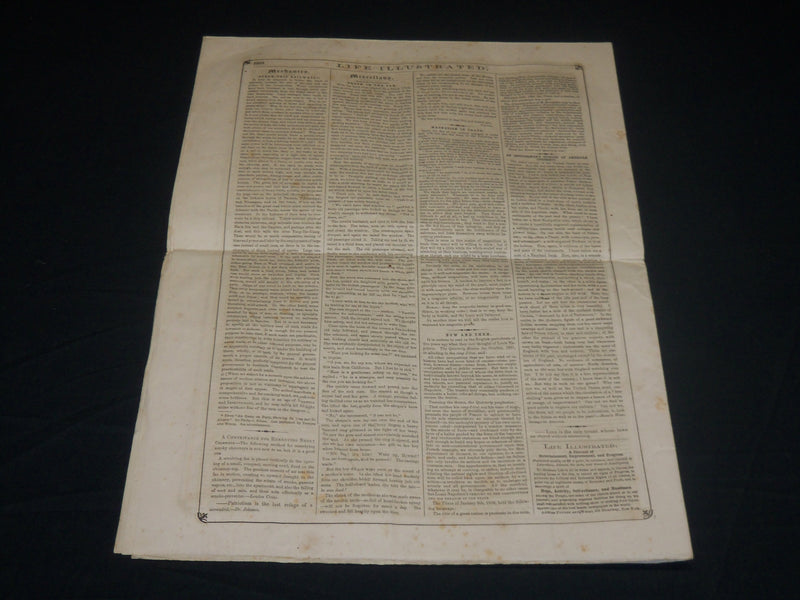 1856 JANUARY 12 LIFE ILLUSTRATED NEWSPAPER - ESQUIMAUX INDIANS - NP 4794