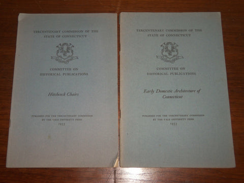 1933 COMMITTEE ON HISTORICAL PUBLICATIONS OF CONNECTICUT LOT OF 2 - J 3551