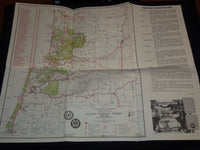 1962 SIUSLAW NATIONAL FOREST FOLD-OUT - U. S. DEPARTMENT OF AGRICULTURE - J 8796