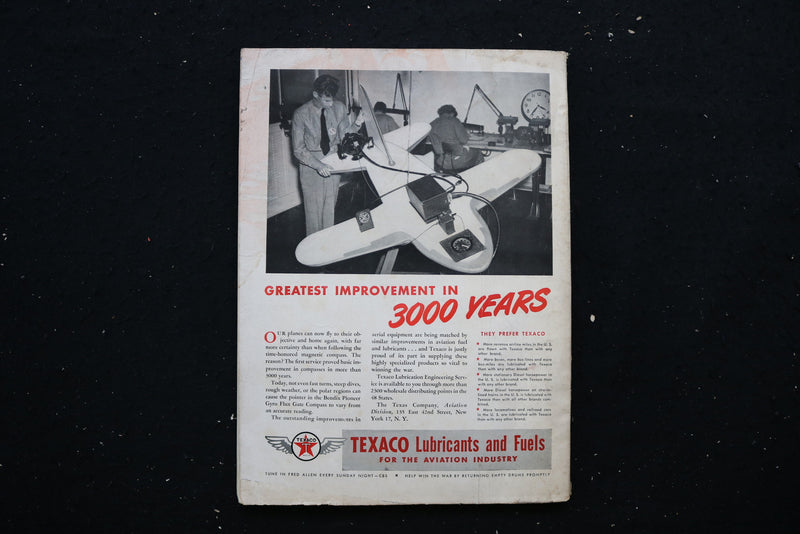 1944 JAN 1 AERO DIGEST MAGAZINE - EASTERN AIRLINER DC-3 COVER - E 10744