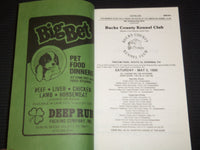 1990-1991 BUCKS COUNTY KENNEL CLUB CATALOGS LOT OF 2 ISSUES- SOFTCOVER - O 3178D