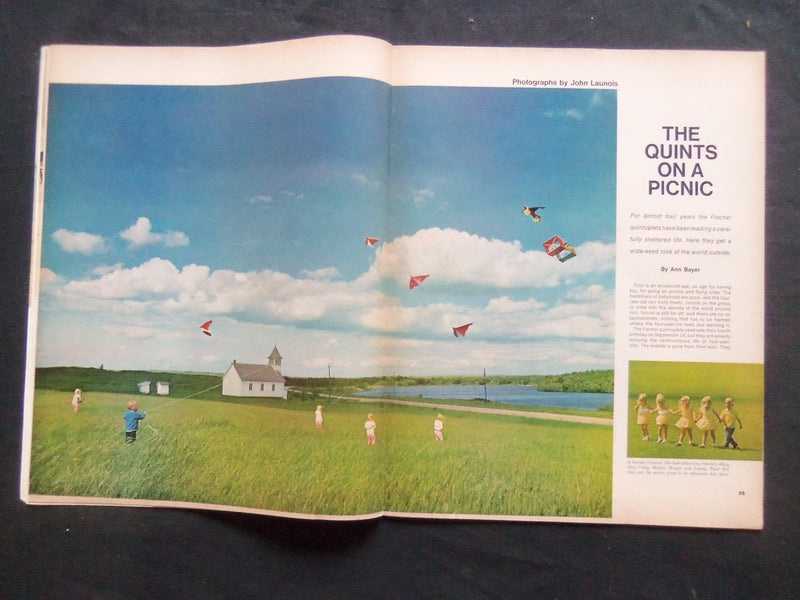 1967 SEP 9 THE SATURDAY EVENING POST MAGAZINE - FISCHER QUINTS COVER - SP 2437