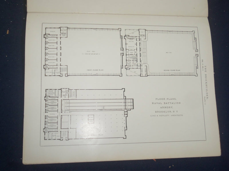 1908 AUGUST THE BRICKBUILDER MAGAZINE - AN ARCHITECTURAL MONTHLY - ST 258I