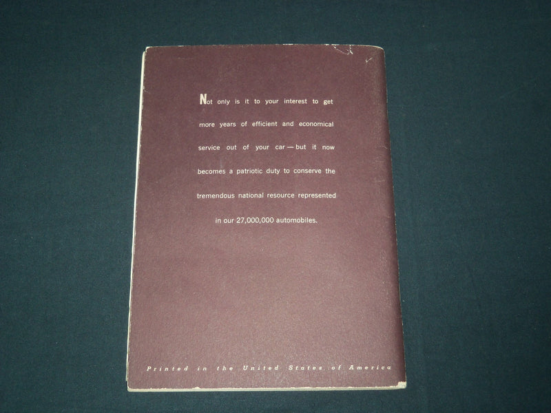 1940'S THE AUTOMOBILE USER'S GUIDE - GENERAL MOTORS - J 3986