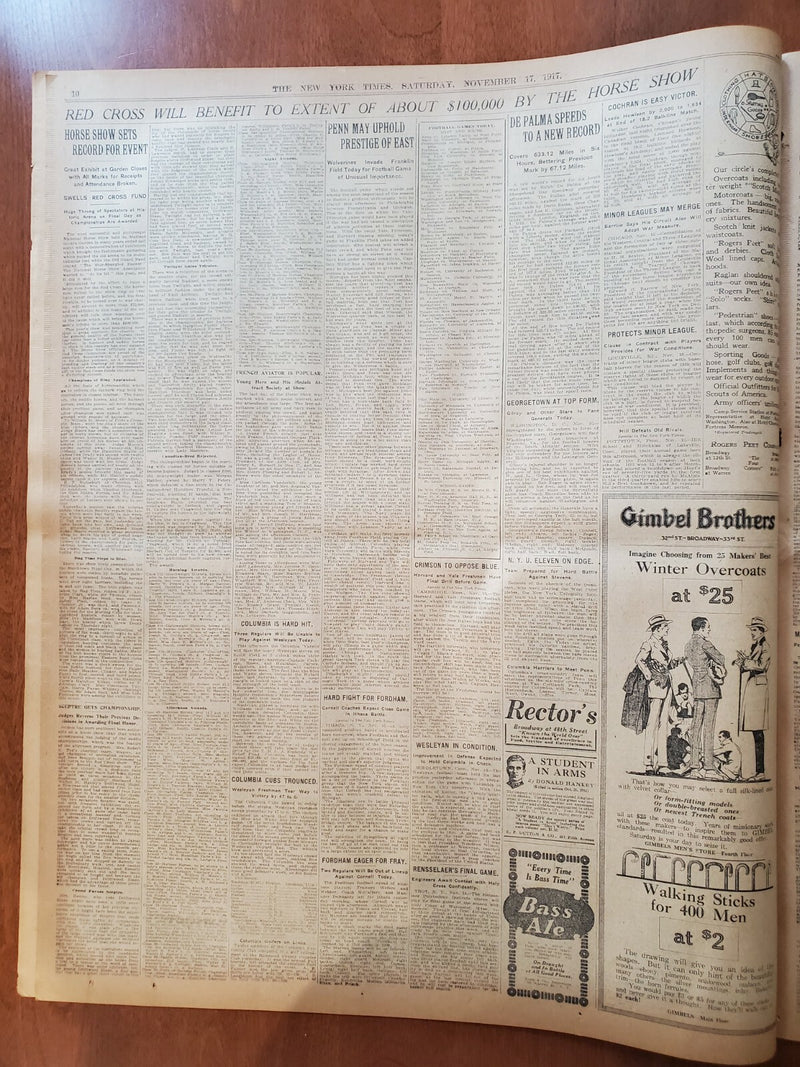 1917 NOVEMBER 17 NEW YORK TIMES - COWDRAY LEAVES BRITISH CABINET - NT 8071