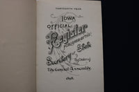 1898 IOWA OFFICIAL REGISTER - HARDCOVER BOOK - K 1771