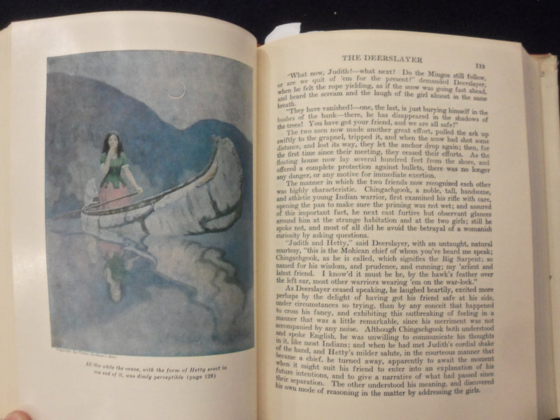 1953 THE DEERSLAYER HARDCOVER BOOK BY J.C COOPER - ILLUS. BY N.C. WYETH- KD 8580