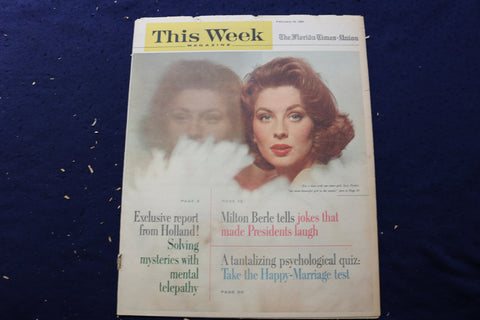 1961 FEBRUARY 19 THIS WEEK MAGAZINE - SUZY PARKER COVER - E 22922