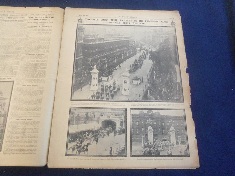1911 JUNE 23 THE DAILY MIRROR MAGAZINE - CORONATION NUMBER - B 2801R