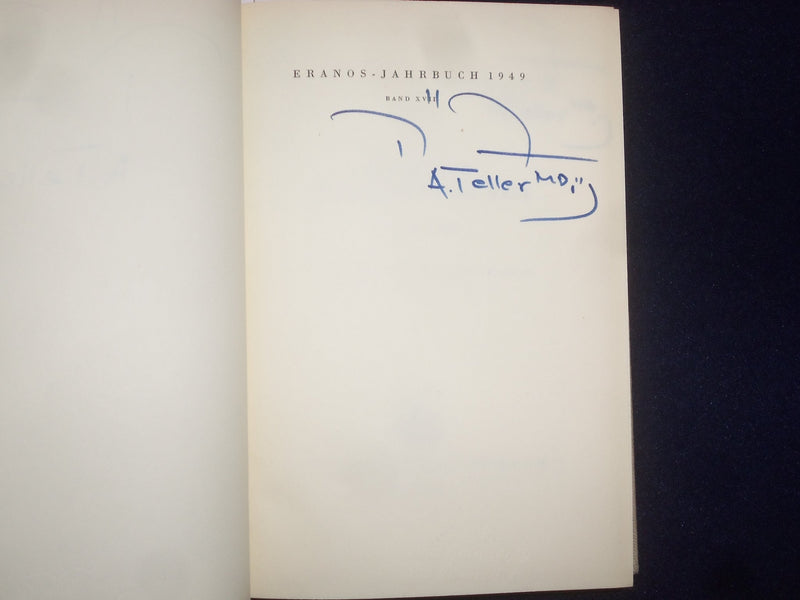 1950 ERANOS-JAHRBUCH 1949 HARDCOVER BOOK - DER MENSCH - GERMAN - KD 9011