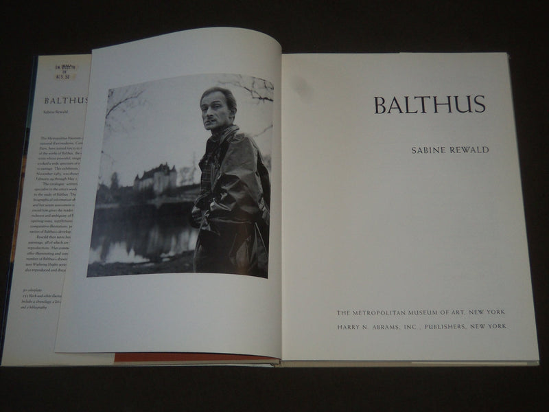 1984 BALTHUS HARDCOVER BOOK BY SABINE REWALD - GREAT ILLUSTRATIONS - KD 3969