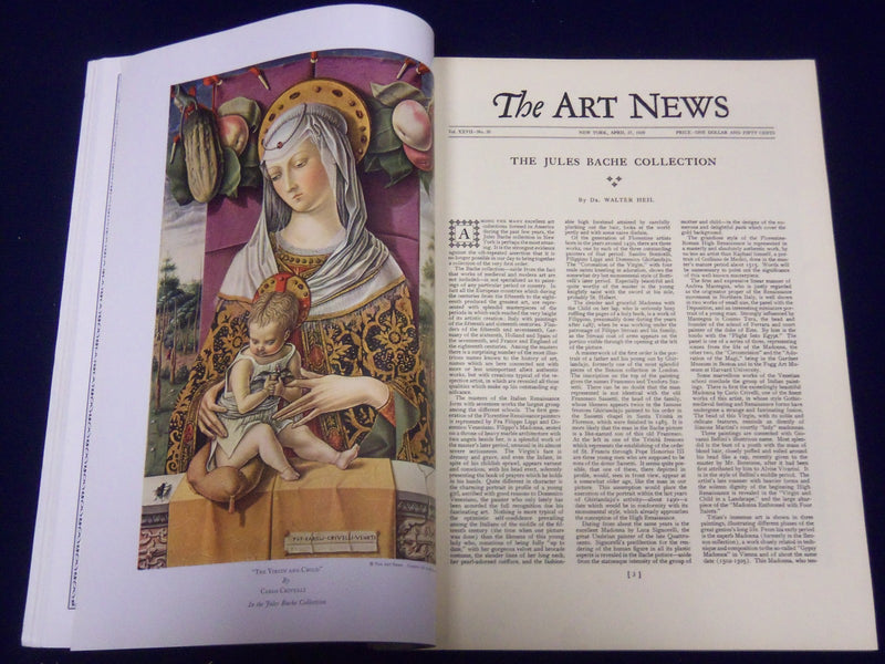 1928 APRIL 14 THE ART NEWS MAGAZINE VOL. 26 NO. 28 - GREAT PRINTS & ADS - J 2033