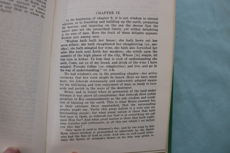 1976 THE PROVERBS HARDCOVER BOOK BY WILLIAM KELLY - KD 9642