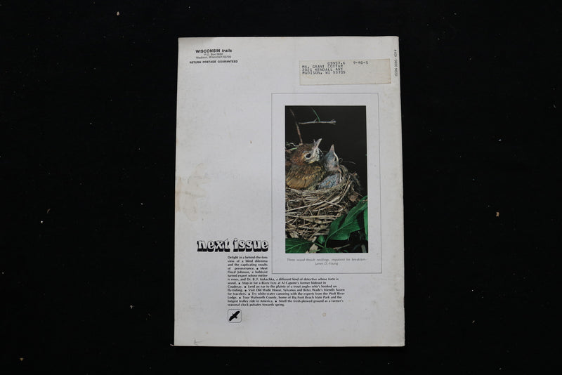 1979 WINTER WISCONSIN TRAILS MAGAZINE - BLACK EARTH FIELD COVER - E 9879