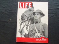 1941 APRIL 21 LIFE MAGAZINE - U.S CAVALRYMAN - L 231