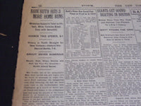 1920 JUNE 3 NEW YORK TIMES - BABE RUTH HITS 3 MORE HOME RUNS - NT 6943