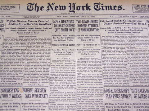 1937 JULY 24 NEW YORK TIMES - JAPAN INSISTS CHINESE QUIT HOPEI - NT 3440