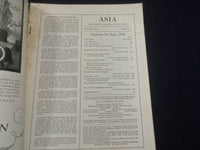 1922 JUNE ASIA MAGAZINE - INDIAN NATION - GREAT PHOTOS & STORIES - SP 1222W