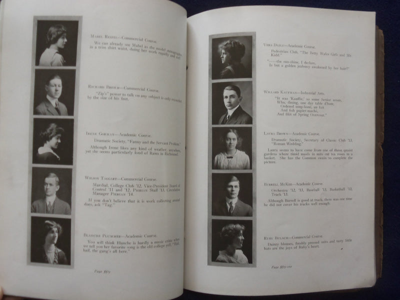 1914 PIERIAN RICHMOND HIGH SCHOOL YEARBOOK - RICHMOND, INDIANA - YB 1925V