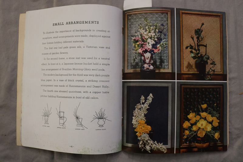 1941 FLOWER ARRANGING - A FASCINATING HOBBY BY LAURA LEE BURROUGHS-VOL 2- K 3475