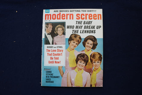 1968 SEPTEMBER MODERN SCREEN MAGAZINE - LENNON SISTERS COVER - E 18550
