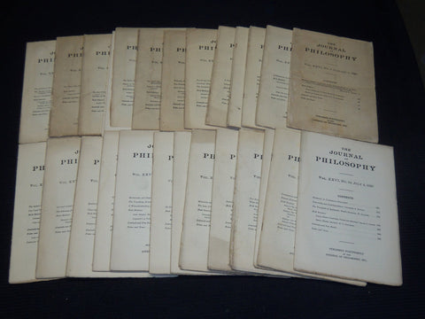 1929 THE JOURNAL OF PHILOSOPHY MAGAZINE LOT OF 25 ISSUES - WR 632F